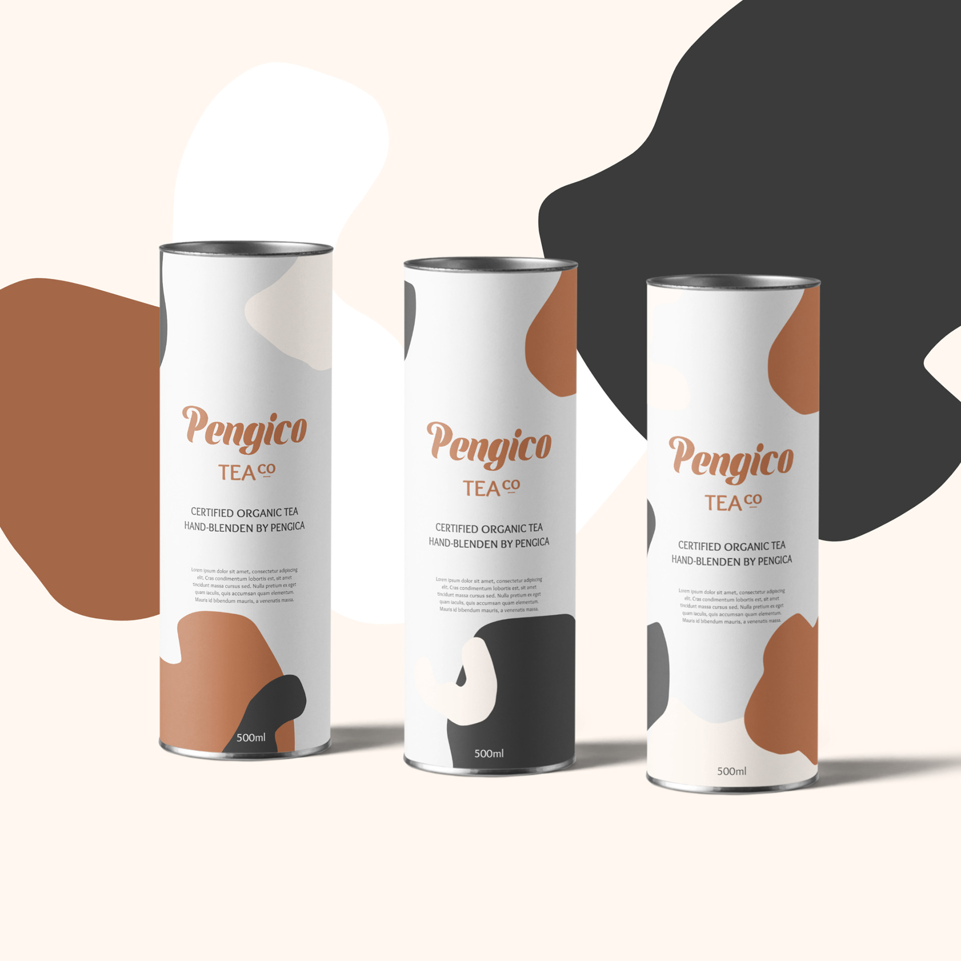 Pengica Tea Co Packaging Design